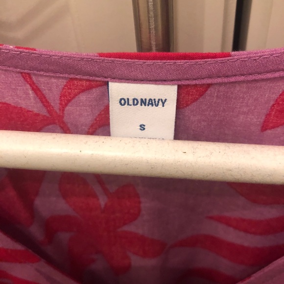 Old navy flutter sleeves Hawaiian dress small - Picture 3 of 3